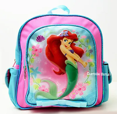 The Little Mermaid Girls Backpack 10  Small Bag Toddler Ariel Disney B-Gift New • $15.19