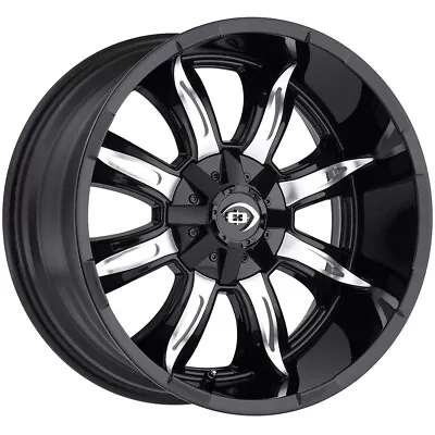 Vision 423 Manic 20x10 6x135 -25mm Black/Machined Wheel Rim 20  Inch • $217.99