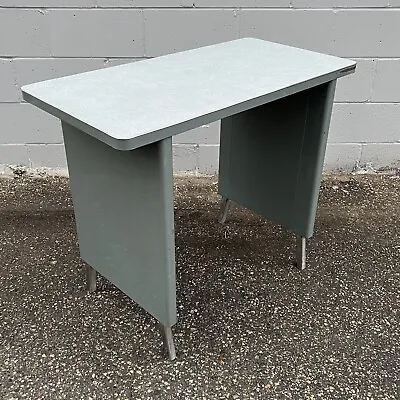 Vtg General Fireproofing Generalaire Industrial Metal Table W/Adjustable Legs • $240