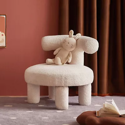 Kids Childrens Chair Armchair Baby Sofa Seat Backrest Plush Upholstered Playroom • £40.95