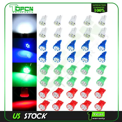 40X PC194 T10 158 168 Wedge 6SMD LED Dashboard Instrument Panel Gauge Light • $13.61