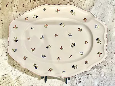 Villeroy & Boch Petite Fleur Oval Platter 17  Large Porcelain Tray • $49.99