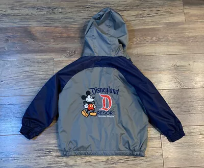Disneyland Resort MICKEY MOUSE Boys S Small Nylon Jacket Zip Up HOODED • $18