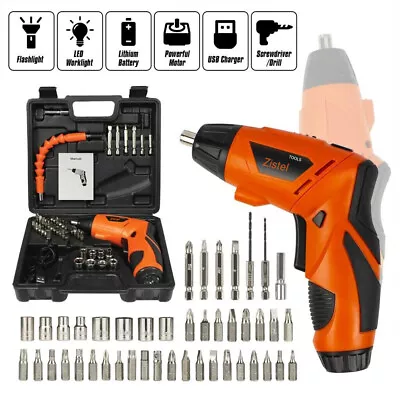 Mini Cordless Electric Power Screwdriver Lithium Tool Kit Drill Bit Rechargeable • $21.99