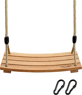 £64.57 • Buy PELLOR Wood Tree Swing Seat, Indoor Outdoor Rope Wooden Swing Set For Children K