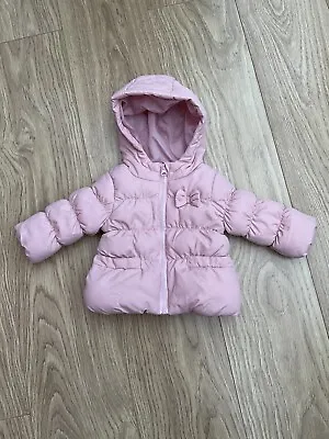 M&Co Baby Girl Pink Coat Good Used Condition 0-3 Months • £3.50