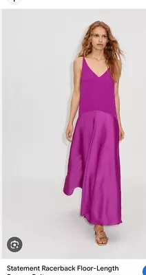 Me And Em Maxi Dress Size 8. Never Worn. Deep Orchid. Sporty Racer Back Dress • £68