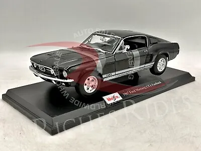 New Maisto 1:18 Scale Diecast Model Car - 1967 Ford Mustang GTA Fastback • $27.99