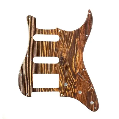 £13.80 • Buy NEW HSS Strat Guitar Pickguard 11 Holes Wood Color Scratch Plate For FD Strat