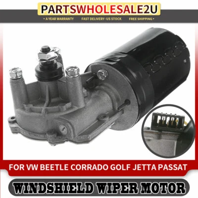 Front Wiper Motor For Volkswagen Beetle Golf Jetta Passat Cabrio Corrado Eurovan • $35.99