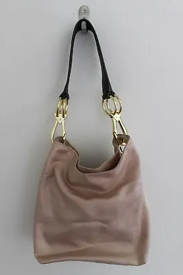 JPK Paris 75 Beige Nylon Canvas Bucket Shoulder Bag • $27.99