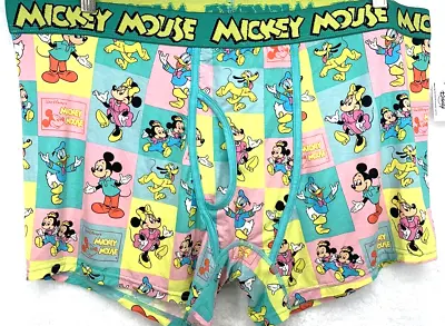 Disney Mickey Mouse And Friends Men's Boxer Brief XXL Mini Donald Duck Pluto • $19.95