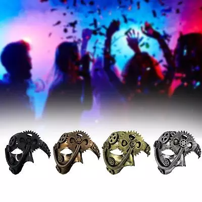 £9.10 • Buy Steampunk Mask Punk Opera Mask With Elastic Strap Facial Cover Half Face