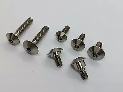 £4.65 • Buy Fairing Screws Titanium Pan Head Bolts M5 M6 Race Panel Ti Low Taper Panel Bolts