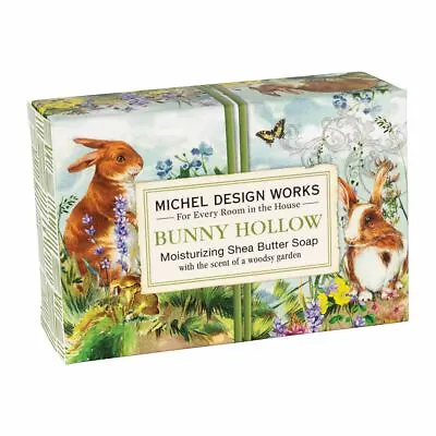 Michel Design Works Bunny Hollow Shea Butter Soap Bar ~Woodsy Garden Scent~ • $7.95