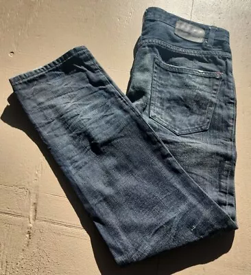 Converse One Star Premium Denim Vintage Straight Distressed Jeans Size 30 X 30 • $29.99