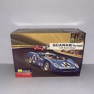 MONOGRAM SCARAB RACE CAR 1/24 1997 REISSUE Of 1965 MODEL Model Kit Sealed Parts • $39