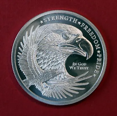 Silver Eagle 1 Oz. Pure Silver Round .999 Vinyl Flip  Made In USA-Free Ship • $39.95