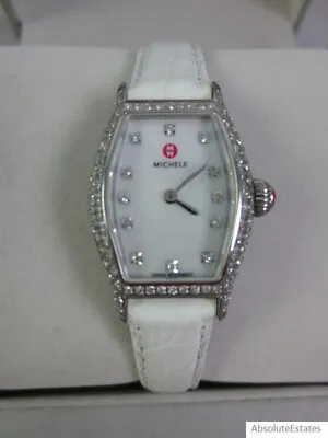 NEW Michele Urban Coquette Silver Pave Diamond Ladies Watch MW08A01H7046 NIB • $1519.99