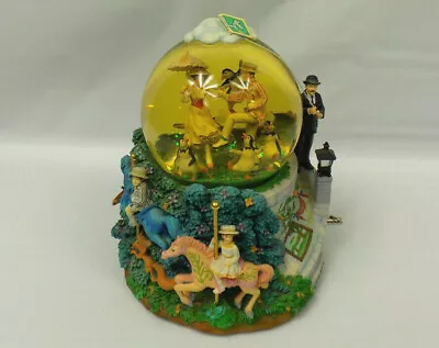 Disney Store Mary Poppins Let's Go Fly A Kite Water Snow Globe Music Box READ • $438.36