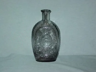 Vintage Gray George Washington & Eagle Embossed Glass Bottle EMPTY • $10.99