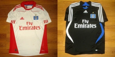 2 Pieces Of Adidas HAMBURGER SV Shirt Jersey Trikot Germany SIZE: Large Boys • £14.39