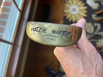 Vintage MATZIE  Velvet Touch  Porpoise Putter RH Righthand Steel Shaft 35  • $15.99