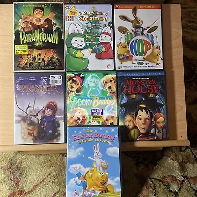 7 Animated DVD HOLIDAY Kids Lot: Paranorman Easter Bunny Max & Ruby Hop • $10