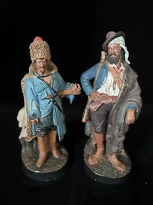 PAIR LEWIS & CLARK FIGURINES Terra Cotta- Johann Maresch Style By DEPONIRT C1880 • $99