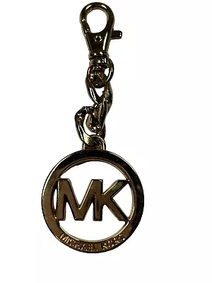 Michael Kors Medallion Logo Gold Plated Chain Lobster Clasp Hang Bag Charm • $14
