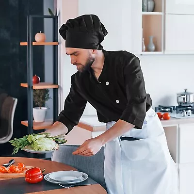 Black Chef Hat Professional NEW Catering Cooking Baking Kitchen Chefs Hat TRIXES • £5.99