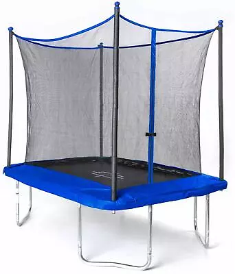 Sportspower 8ftx6ft Bounce Pro Rectangular Garden Trampoline & Safety Net • £186.99