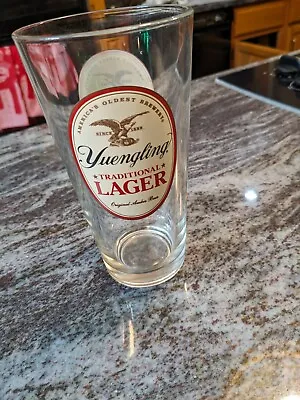 Yuengling Lager Glass 16 Oz 🇺🇸 Logo On Both Sides Never Used • $12.50