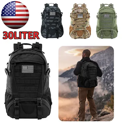 30L Military Tactical Backpack Large Army Molle Bag Rucksack 3 Day Assault Pack • $28.99