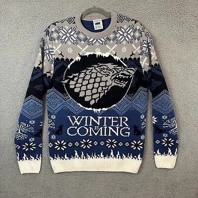 Game Of Thrones Men's House Stark Christmas Sweater / Size Medium • $29.99