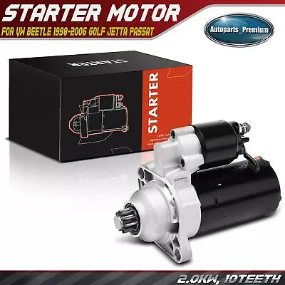 Starter For Volkswagen Beetle 1998-2006 Golf Jetta Passat L4 1.9L Diesel 2.0KW • $79.99