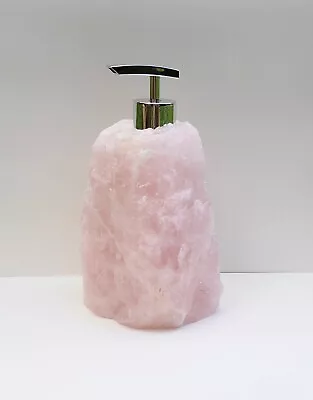 Rose Quartz Soap Dispenser Made In Crystal Rock • $120