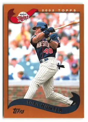 2002 Topps Torii Hunter #243 Minnesota Twins BASEBALL Card • $1.50