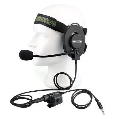 Retevis ET060K Headset Military Headset For Motorola MTP850 MTH600 MTH800 Plug • $9.99