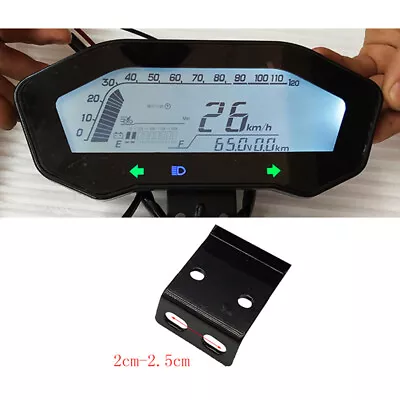 Electric Bicycle Scooter Speedometer LCD Screen Display Meter Odometer W/Bracket • $27.59