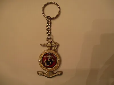 United States Marine Corps Eagle & Anchor Spinner Keychain Excellent Condition • $3.99