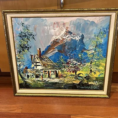 Morris Katz Signed Amazing Original Oil Painting Gorgeous 1985 Large Framed • $169