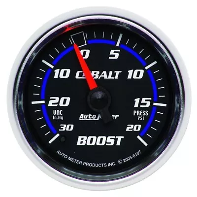 Autometer Cobalt 52mm 20psi Mechanical Boost Gauge • $94