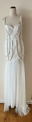 $150 • Buy Mermaid Beaded Wedding Dress- Dress Up Size Approx XS-S