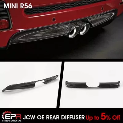 For Mini Cooper S R56 JCW Bumper Only Carbon Fiber OEM Rear Bumper Diffuser Lip • $355.82