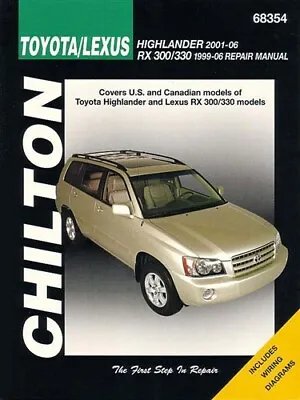 Shop Manual Service Repair Book Lexus Rx300 Rx330 Toyota Highlander Chilton • $69.95