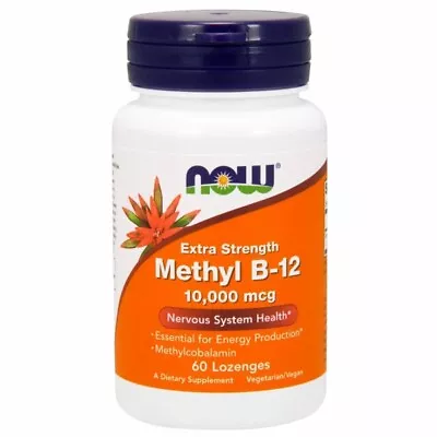 Methyl B-12 10000 MCG 60 LOZENGES By Now Foods • $57.33