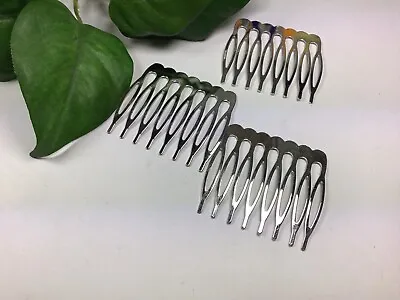 40 Metal Blank Wire Hair Combs Hair Clips Pins For Bridal DIY Crafts Jewellery  • £7.95