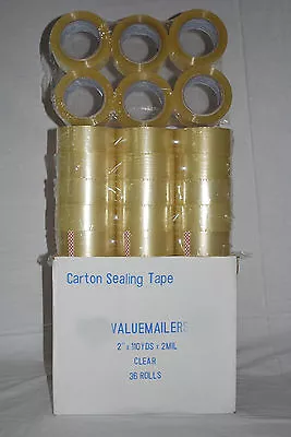 6 Rolls Package Clear 2ml Box Carton Packing Packaging Sealing Tape 2x110 • $24.95