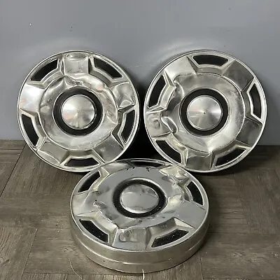 Vintage 1980s  Chevy Style  3/4 Ton Truck 11  Dog Dish Hub Caps See Pictures • $35.95